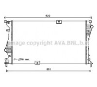 Радиатор, охлаждение двигателя AVA QUALITY COOLING RTA2601 RTA2601 AVA QUALITY COOLING - купить в магазине запчастей по Украине