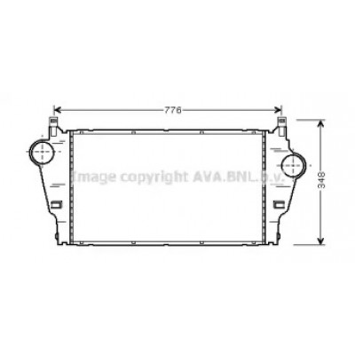 Интеркулер RTA4295 AVA QUALITY COOLING - купить в магазине запчастей по Украине