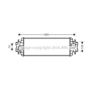 Интеркулер RTA4328 AVA QUALITY COOLING - купить в магазине запчастей по Украине