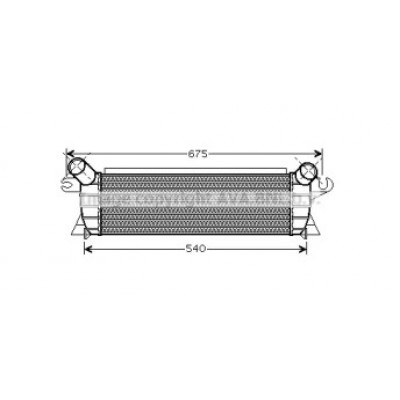 Интеркулер RTA4351 AVA QUALITY COOLING - купить в магазине запчастей по Украине