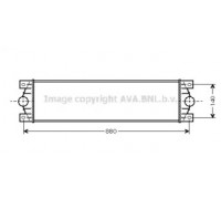 Интеркулер AVA QUALITY COOLING RTA4359 RTA4359 AVA QUALITY COOLING - купить в магазине запчастей по Украине