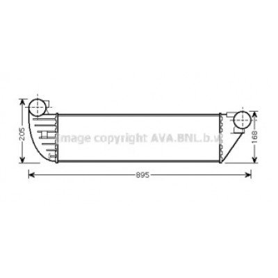 Интеркулер RTA4397 AVA QUALITY COOLING - купить в магазине запчастей по Украине