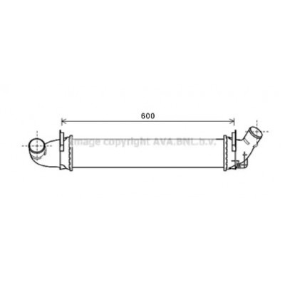 Интеркулер RTA4496 AVA QUALITY COOLING - купить в магазине запчастей по Украине