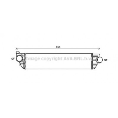 Интеркулер RTA4498 AVA QUALITY COOLING - купить в магазине запчастей по Украине