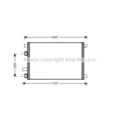 Конденсатор, кондиционер RTA5305 AVA QUALITY COOLING - купить в магазине запчастей по Украине