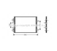 Конденсатор, кондиционер AVA QUALITY COOLING RTA5341 RTA5341 AVA QUALITY COOLING - купить в магазине запчастей по Украине