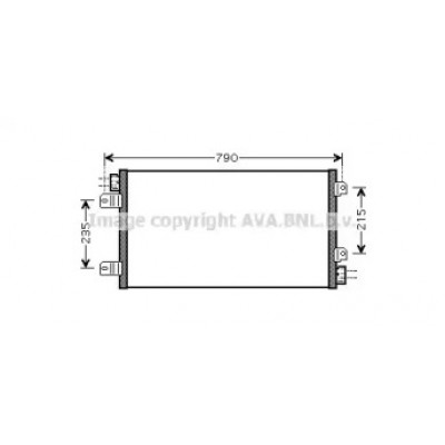 Конденсатор, кондиционер RTA5342 AVA QUALITY COOLING - купить в магазине запчастей по Украине