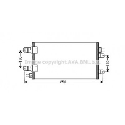 Конденсатор, кондиционер RTA5443 AVA QUALITY COOLING - купить в магазине запчастей по Украине