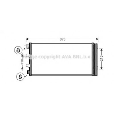 Конденсатор, кондиционер RTA5475D AVA QUALITY COOLING - купить в магазине запчастей по Украине