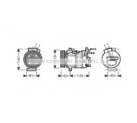 Компрессор, кондиционер AVA QUALITY COOLING RTK389 RTK389 AVA QUALITY COOLING - купить в магазине запчастей по Украине