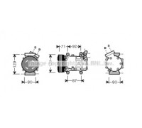 Компрессор, кондиционер AVA QUALITY COOLING RTK401 RTK401 AVA QUALITY COOLING - купить в магазине запчастей по Украине