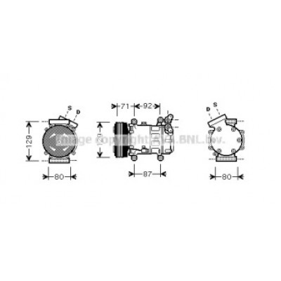 Компрессор, кондиционер RTK401 AVA QUALITY COOLING - купить в магазине запчастей по Украине