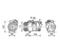 Компрессор, кондиционер AVA QUALITY COOLING RTK630 RTK630 AVA QUALITY COOLING - купить в магазине запчастей по Украине
