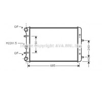 Радиатор, охлаждение двигателя AVA QUALITY COOLING SA2006 SA2006 AVA QUALITY COOLING - купить в магазине запчастей по Украине
