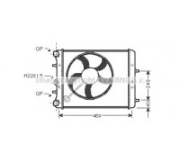 Радиатор, охлаждение двигателя AVA QUALITY COOLING SA2013 SA2013 AVA QUALITY COOLING - купить в магазине запчастей по Украине