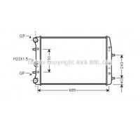 Радиатор, охлаждение двигателя AVA QUALITY COOLING SA2014 SA2014 AVA QUALITY COOLING - купить в магазине запчастей по Украине
