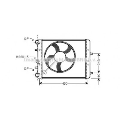 Радиатор, охлаждение двигателя SAA2013 AVA QUALITY COOLING - купить в магазине запчастей по Украине