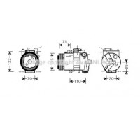 SAK018 AVA QUALITY COOLING - купить в магазине запчастей по Украине