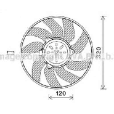 Вентилятор, охлаждение двигателя SB7504 AVA QUALITY COOLING - купить в магазине запчастей по Украине