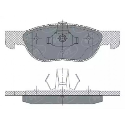 Комплект тормозных колодок, дисковый тормоз SP296PR SCT Germany - купить в магазине запчастей по Украине