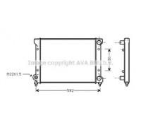 Радиатор, охлаждение двигателя AVA QUALITY COOLING ST2033 ST2033 AVA QUALITY COOLING - купить в магазине запчастей по Украине