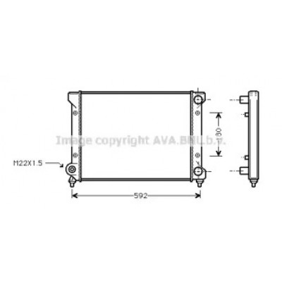 Радиатор, охлаждение двигателя ST2033 AVA QUALITY COOLING - купить в магазине запчастей по Украине