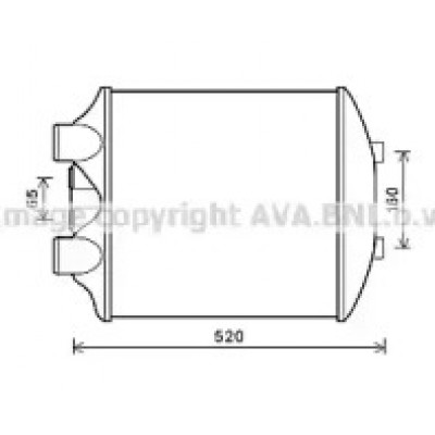 Интеркулер ST4040 AVA QUALITY COOLING - купить в магазине запчастей по Украине