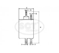 Топливный фильтр SCT Germany ST 6083 ST6083 SCT Germany - купить в магазине запчастей по Украине