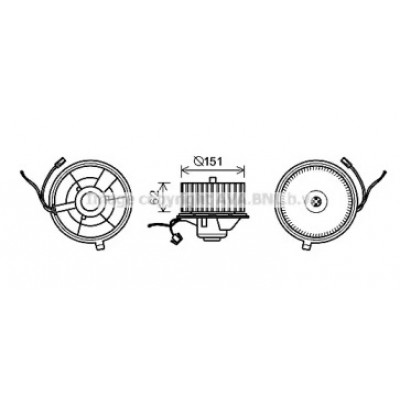 Электродвигатель, вентиляция салона ST8505 AVA QUALITY COOLING - купить в магазине запчастей по Украине