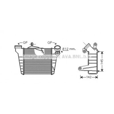 Интеркулер STA4036 AVA QUALITY COOLING - купить в магазине запчастей по Украине
