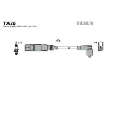 Комплект проводов зажигания T062B TESLA - купить в магазине запчастей по Украине