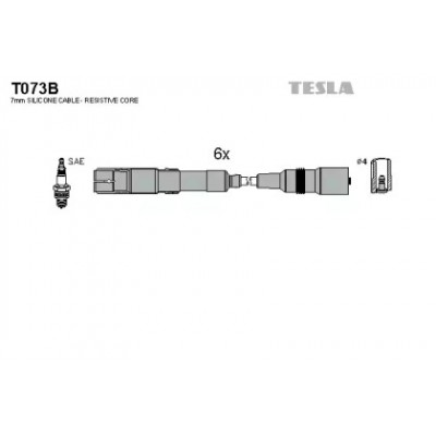 Комплект проводов зажигания T073B TESLA - купить в магазине запчастей по Украине