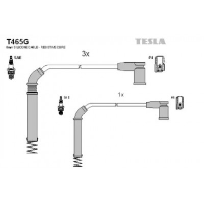 Комплект проводов зажигания T465G TESLA - купити в магазині запчастин по Україні