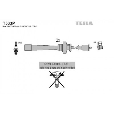 Комплект проводов зажигания T533P TESLA - купить в магазине запчастей по Украине