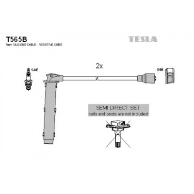 Комплект проводов зажигания T565B TESLA - купити в магазині запчастин по Україні