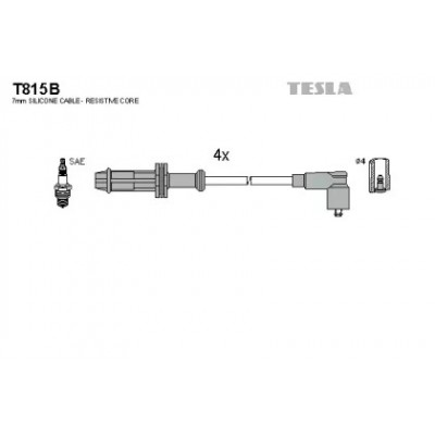 Комплект проводов зажигания T815B TESLA - купить в магазине запчастей по Украине