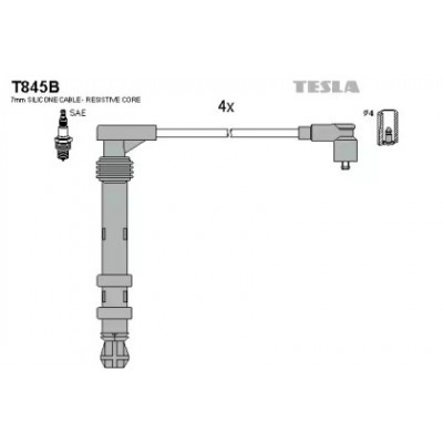 Комплект проводов зажигания T845B TESLA - купить в магазине запчастей по Украине