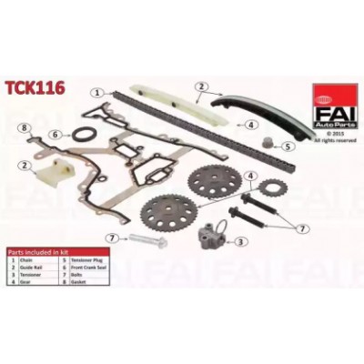 Комплект цели привода распредвала TCK116 FAI AutoParts - купить в магазине запчастей по Украине