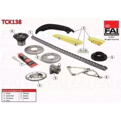 Комплект цели привода распредвала TCK138 FAI AutoParts - купить в магазине запчастей по Украине