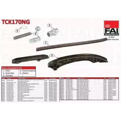 Комплект цели привода распредвала TCK170NG FAI AutoParts - купить в магазине запчастей по Украине