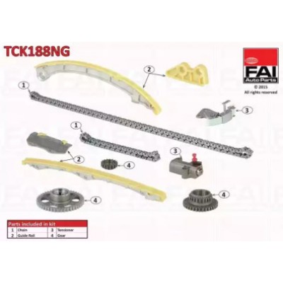 Комплект цели привода распредвала TCK188NG FAI AutoParts - купити в магазині запчастин по Україні