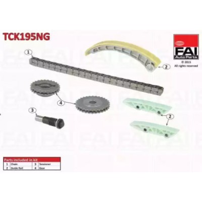 Комплект цели привода распредвала TCK195NG FAI AutoParts - купить в магазине запчастей по Украине