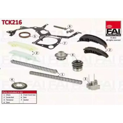Комплект цели привода распредвала TCK216 FAI AutoParts - купить в магазине запчастей по Украине