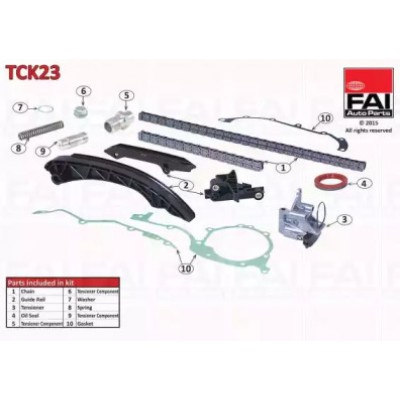 Комплект цели привода распредвала TCK23 FAI AutoParts - купить в магазине запчастей по Украине