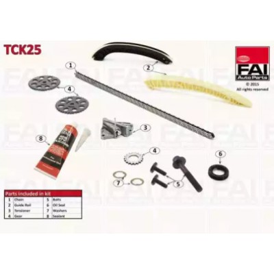 Комплект цели привода распредвала TCK25 FAI AutoParts - купить в магазине запчастей по Украине