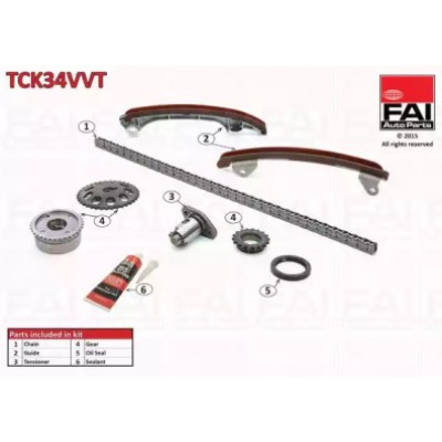 Комплект цели привода распредвала TCK34VVT FAI AutoParts - купить в магазине запчастей по Украине