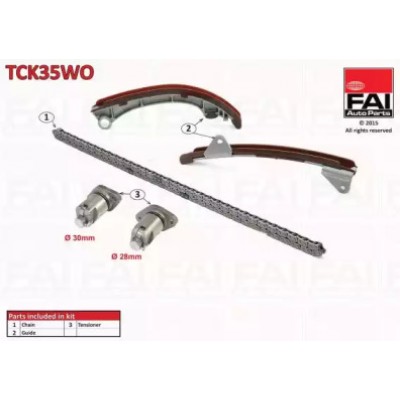 Комплект цели привода распредвала TCK35WO FAI AutoParts - купить в магазине запчастей по Украине