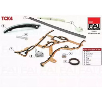 Комплект цели привода распредвала TCK4 FAI AutoParts - купить в магазине запчастей по Украине