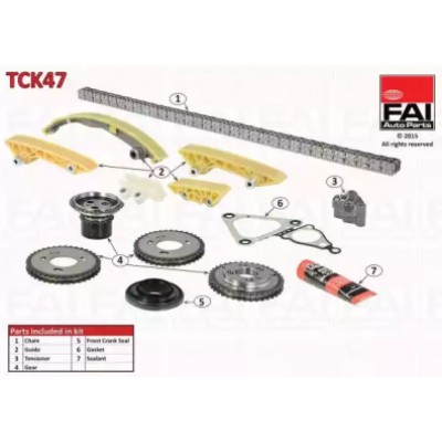 Комплект цели привода распредвала TCK47 FAI AutoParts - купить в магазине запчастей по Украине