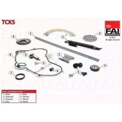 Комплект цели привода распредвала TCK5 FAI AutoParts - купить в магазине запчастей по Украине